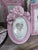 L'arte di nacchi Cornice Portafoto in resina rosa