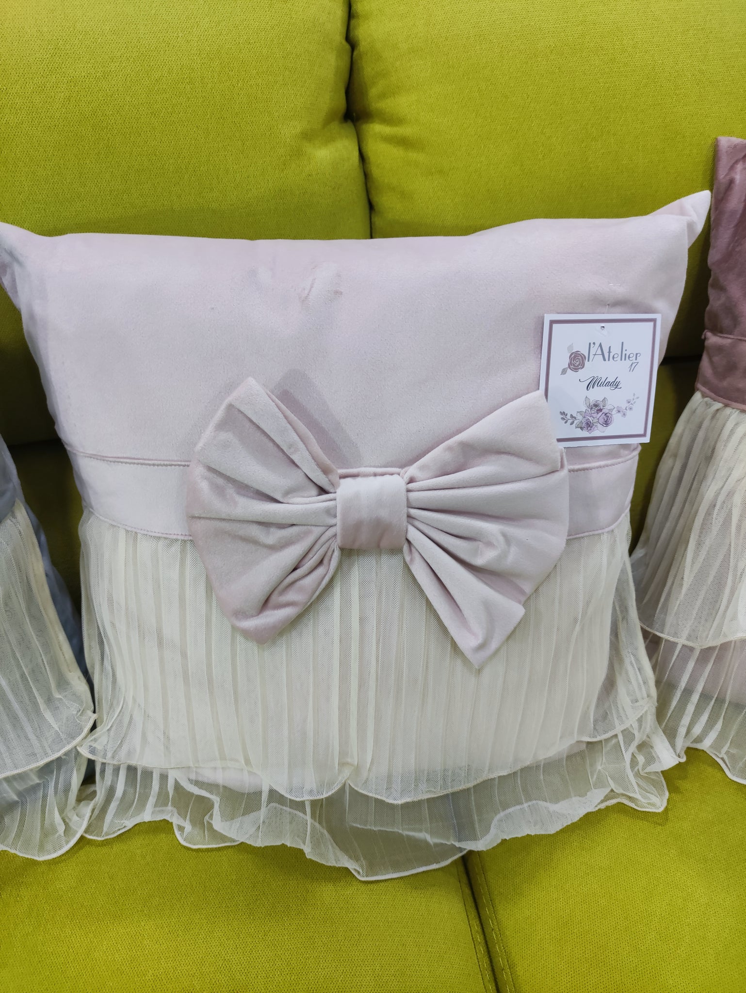 L'atelier 17 Cuscino "Milady" velluto