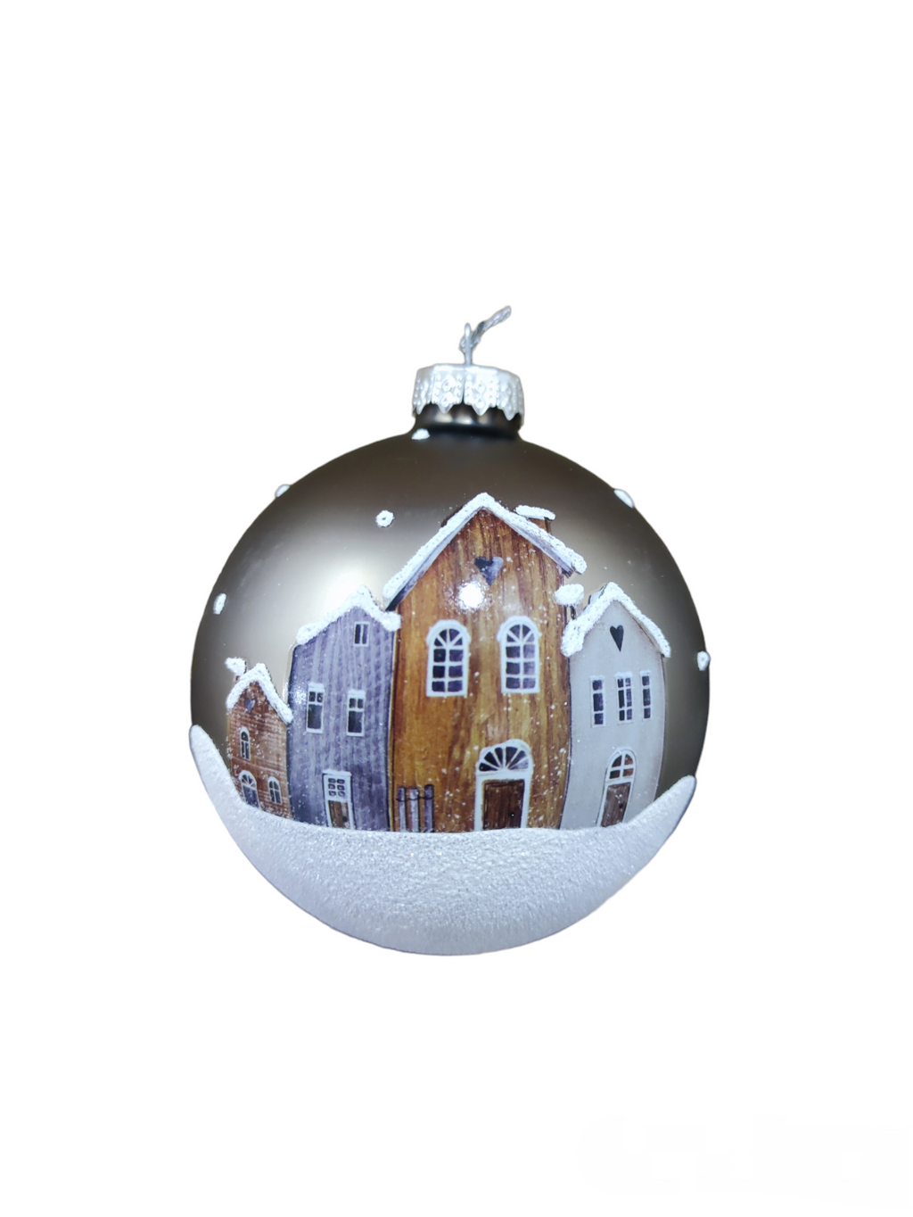 Pallina di Natale in Vetro Soffiato Ø 8 cm – Decorazione Classica Made in Italy