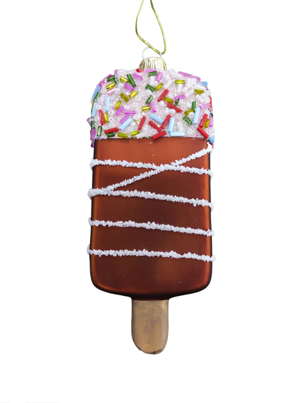 Decorazione per Albero di Natale in Vetro – Gelato 6x14 cm