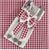 Tovaglia/Runner/ Tovagliolo Country Red con meravigliose balze e fiocchi