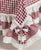 Tovaglia/Runner/ Tovagliolo Country Red con meravigliose balze e fiocchi