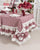 Tovaglia/Runner/ Tovagliolo Country Red con meravigliose balze e fiocchi