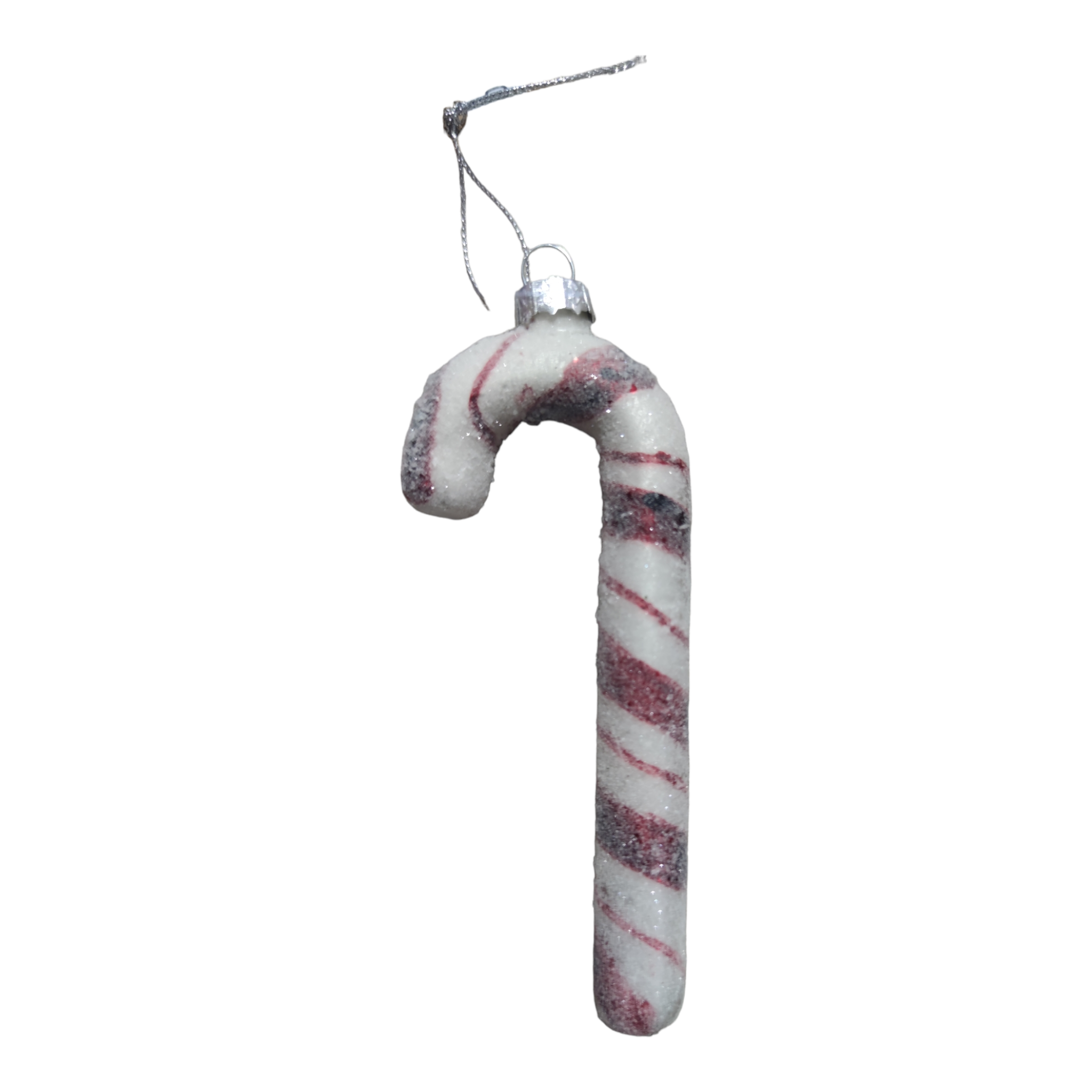 Decorazione per albero di natale in vetro "Bastoncino di zucchero"