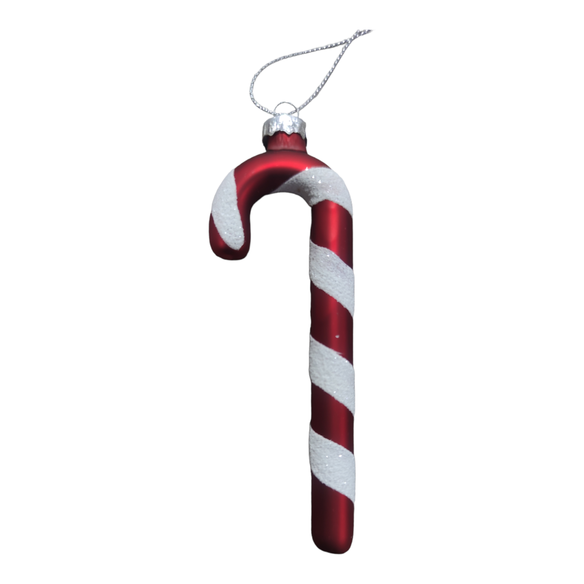Decorazione per albero di natale in vetro "Bastoncino di zucchero"