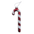 Decorazione per albero di natale in vetro "Bastoncino di zucchero"