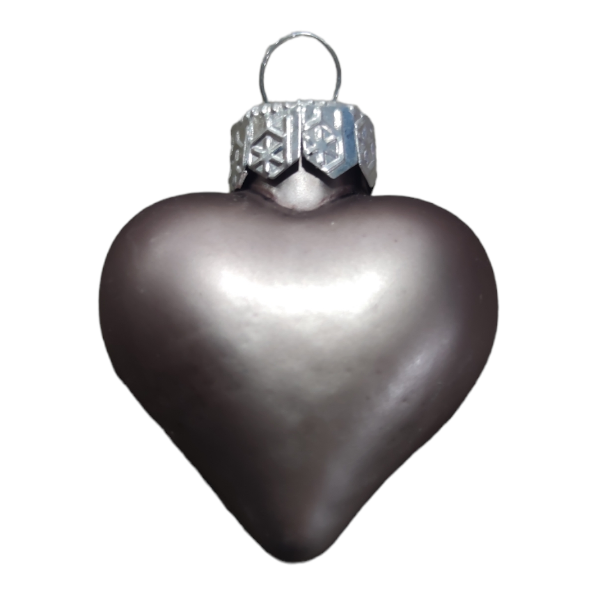 Decorazione per albero di Natale a forma di cuore in vetro