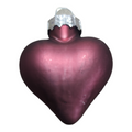 Decorazione per albero di Natale a forma di cuore in vetro
