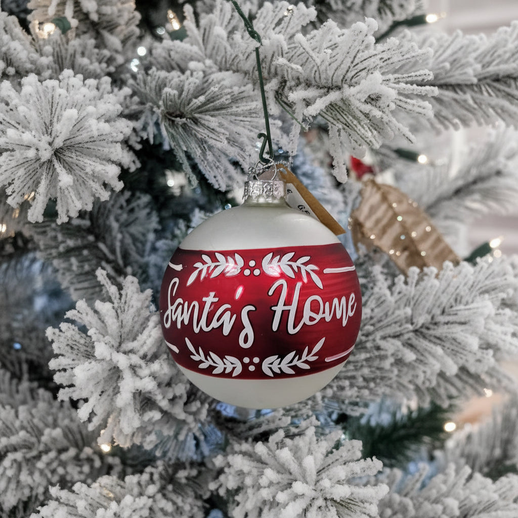 Pallina in vetro per decorare l'albero di natale